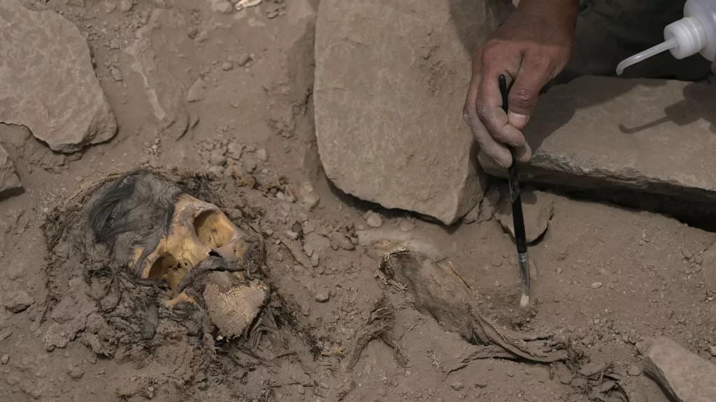 The 3,000-year-old mummy found in Peru under a landfill is suspected to have been left as a sacrificial offering