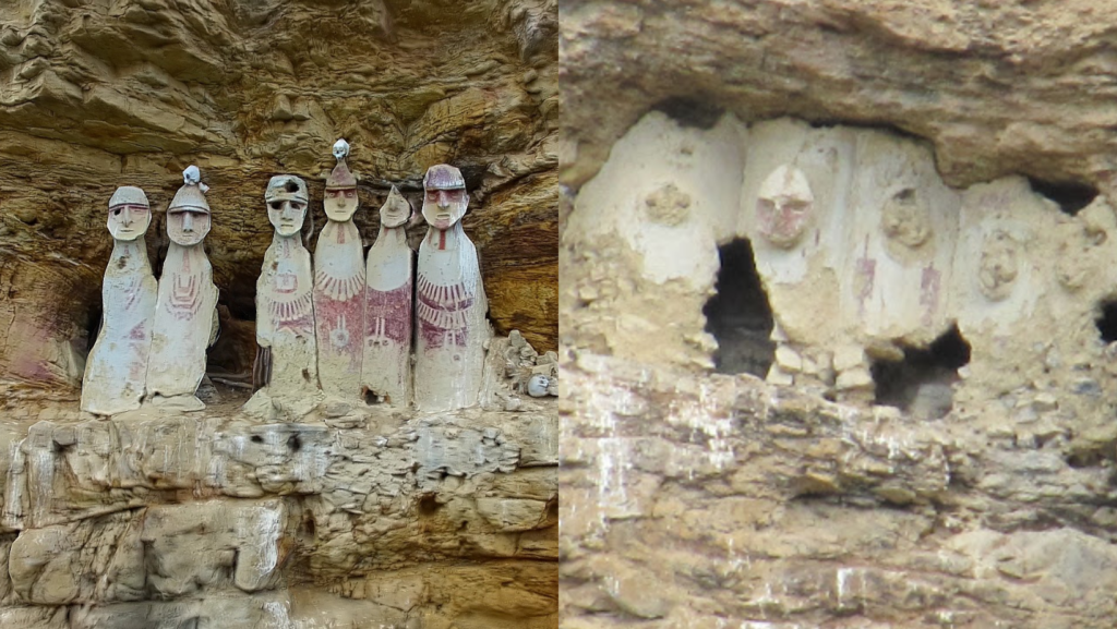 The Sarcophagi of Carajía – The Unusual Large Coffins Containing the Mummified Remains of the Chachapoya People, Perched Precariously on Cliffs