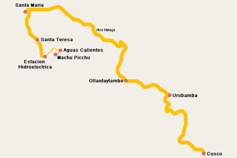 Map of the alternative route by Hydroelectric