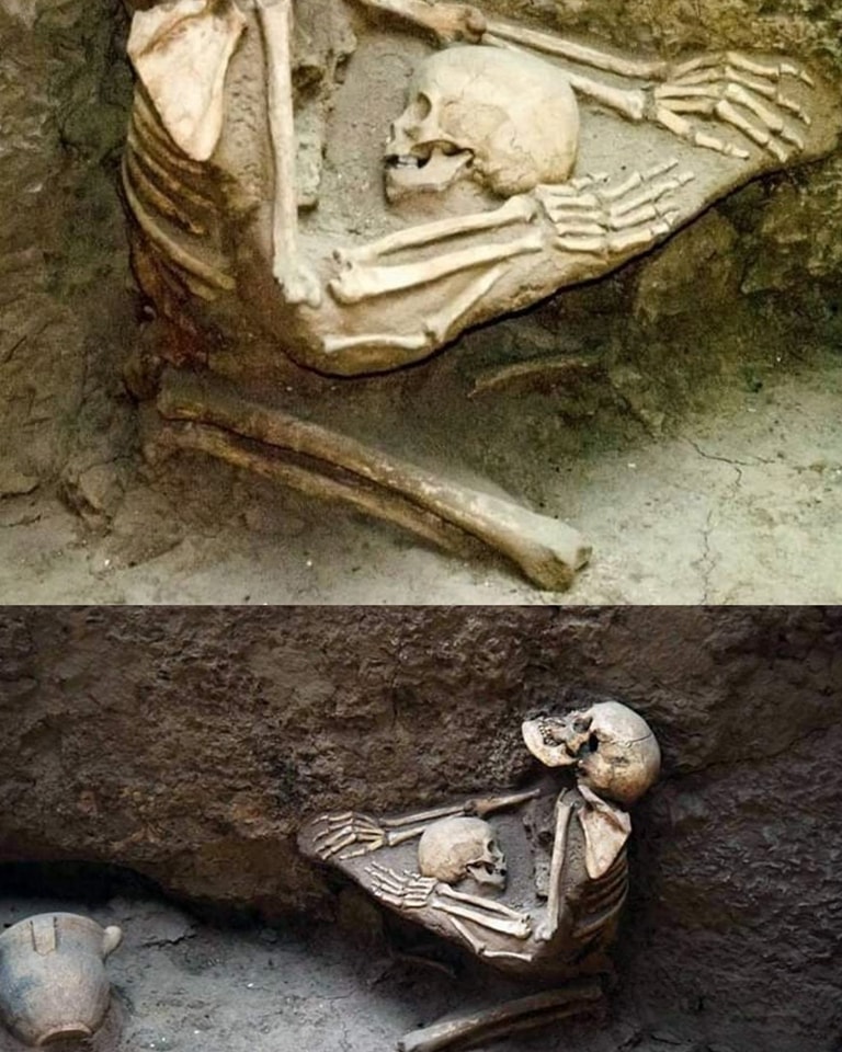 The Truth Behind The 4000-Year-Old Skeletons Of A Mother Who Was Trying To Shield Her Child