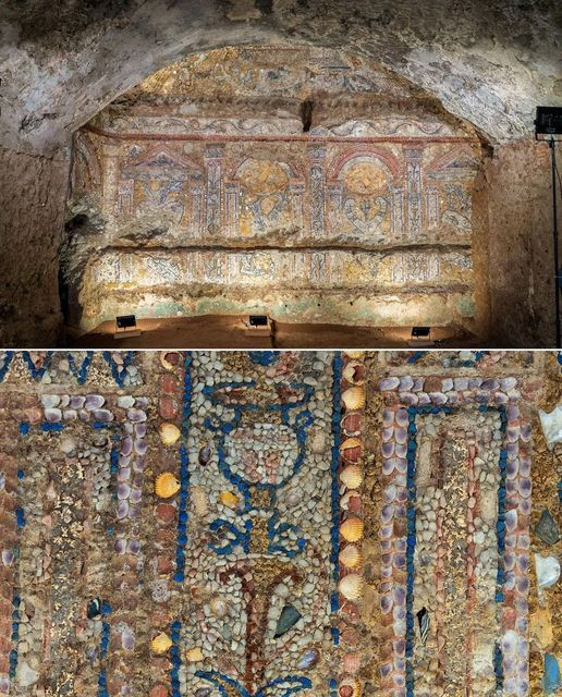 Ancient Artistry: Exploring Rome’s 2,300-Year-Old Shell and Coral Mosaic