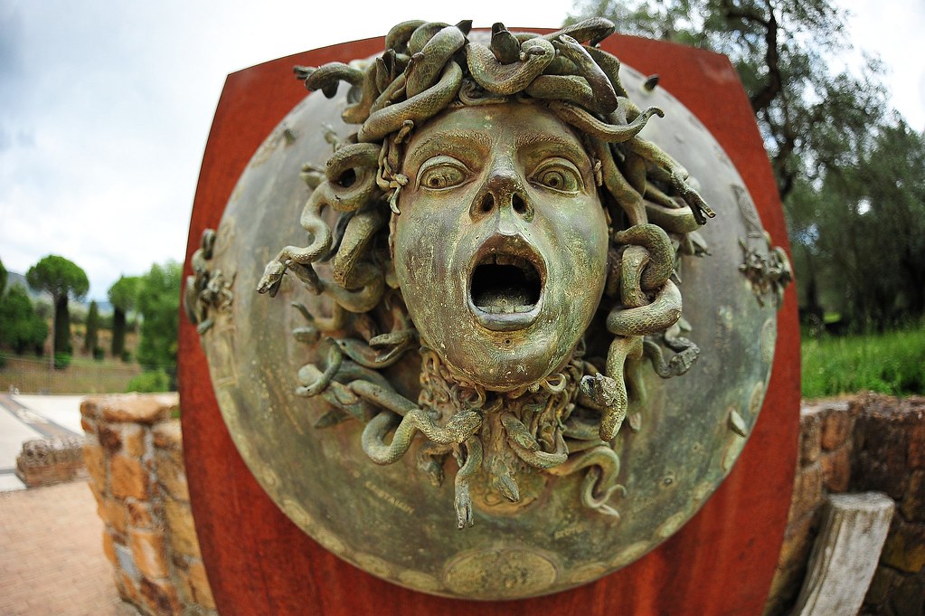 The Bronze Head of Medusa, discovered at Hadrian's Villa in Tivoli, Italy - usnews