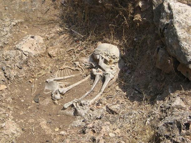 Another well-known Natufian burial at the "El-Wad Terrace" archaeological site in the "Nahal Me'arot" Nature Reserve, Israel.