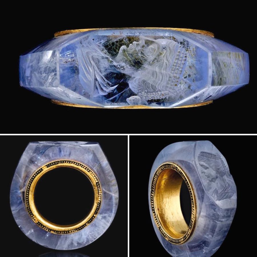 Exquisite 2,000-Year-Old Sapphire Ring Allegedly Owned by Emperor Caligula and Caesonia