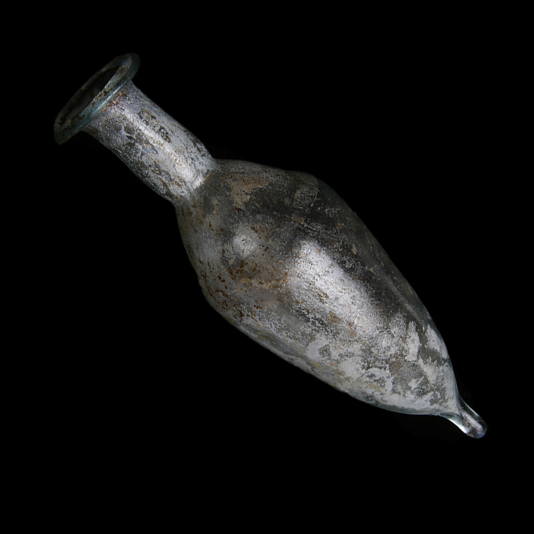 Ancient Roman Glass Perfume Bottle - St James Ancient Art