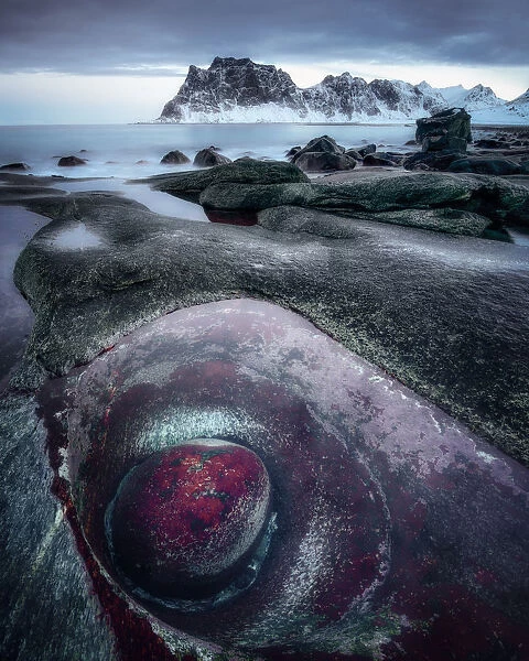 Dragons Eye, Uttakleiv Beach, Lofoten Islands, Nordland