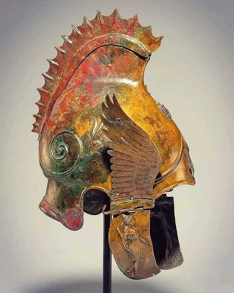 The Majestic Greek Bronze Winged Helmet: A Masterpiece of Ancient Craftsmanship and Symbolism