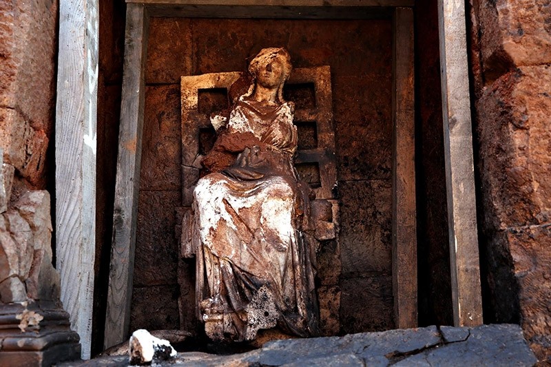 Excavation works resume on 2,100-year-old marble statue of Cybele in northern  Turkey | Daily Sabah