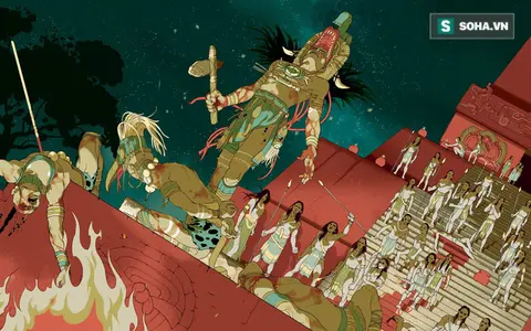 Illustration of the Mayan King.