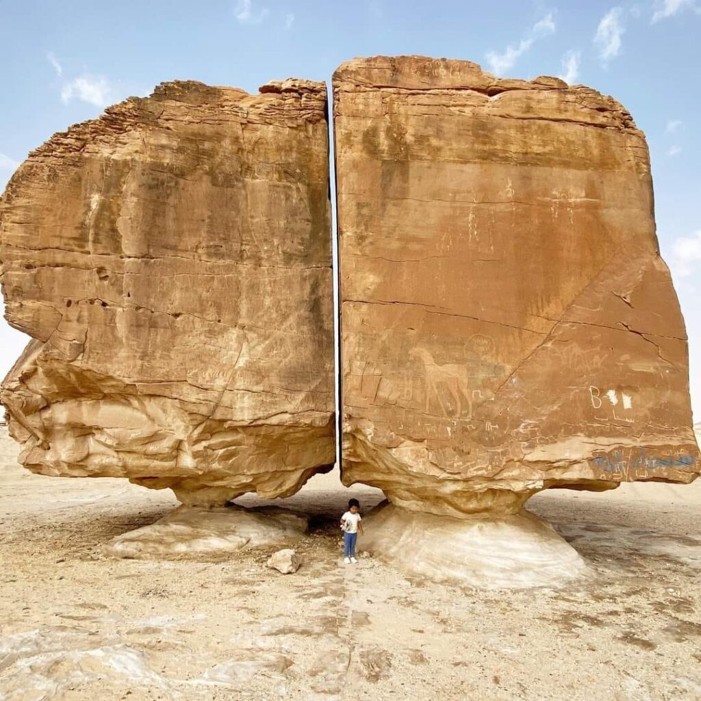 The Mysterious Split Rock of Tayma Oasis