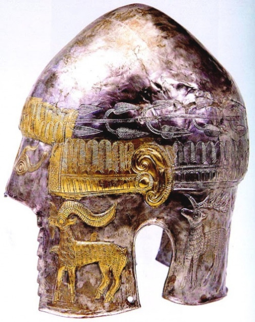 Ancient to Medieval (And Slightly Later) History - The Helmet of Agighiol  is a Geto-Dacian silver...