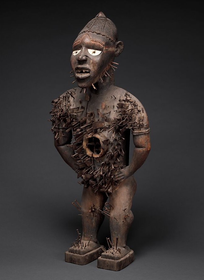 Mangaaka Power Figure (Nkisi N’Kondi): A Symbol of Authority in Kongo Culture